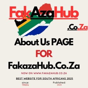 About Us Page For Fakazahub.co.za