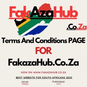Terms And Conditions Page For Fakazahub.co.za